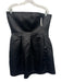 Marina Moscone Collective Size 14 Black Polyester Satin Strapless Pleated Dress Black / 14