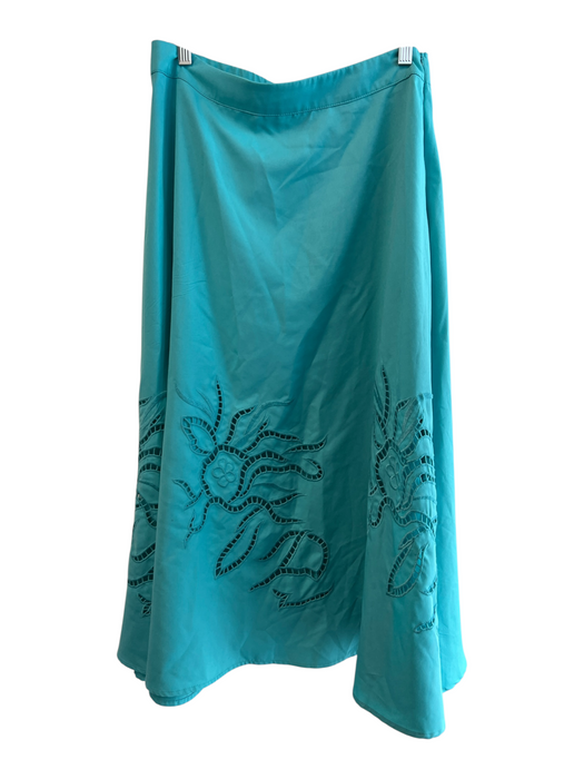 Milk & Honey Size Est M Blue No Fabric Tag Side Zip Cut Out Detail Maxi Skirt Blue / Est M