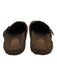 Tory Burch Shoe Size 7 Mixed Brown Textile Faux Shearling Abstract Print Clogs Mixed Brown / 7