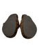 Tory Burch Shoe Size 7 Mixed Brown Textile Faux Shearling Abstract Print Clogs Mixed Brown / 7