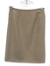 Gucci Size XS/S Beige Cashmere & Wool Herringbone Side Zip Skirt Beige / XS/S
