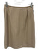 Gucci Size XS/S Beige Cashmere & Wool Herringbone Side Zip Skirt Beige / XS/S