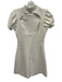 Likely Size 0 Off White Poly Blend Cut Out Back Puff Sleeve Knee length Dress Off White / 0