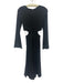 Likely Size 2 Black Poly Blend Cut Outs Texture Zip Back Long Sleeve Dress Black / 2