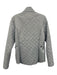Barbour Size 8 Grey No Fabric Tag Quilted Fleece Lined Zip Front Jacket Grey / 8
