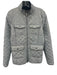Barbour Size 8 Grey No Fabric Tag Quilted Fleece Lined Zip Front Jacket Grey / 8