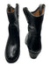 Frye Shoe Size 7 Black Leather Block Heel Almond Toe Short Boots Black / 7