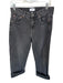Pistola Size 27 Black Cotton High Waist Wide Leg Cuffed Jeans Black / 27