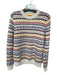 Guest in Residence Size S Cream, Blue & Yellow Wool & Cashmere Chevron Sweater Cream, Blue & Yellow / S