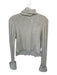 Loveshackfancy Size XS Light Gray & Black Cashmere Turtle Neck Knit Sweater Light Gray & Black / XS