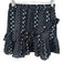 Loveshackfancy Size XS Black & White Cotton & Silk Elastic Waist stars Skirt Black & White / XS