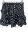 Loveshackfancy Size XS Black & White Cotton & Silk Elastic Waist stars Skirt Black & White / XS