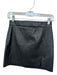 Wilfred Size 2 Black Vegan Leather High Waist Slit Mini Skirt Black / 2