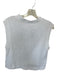 Rachel Comey Size M White Cotton Cap Sleeve Knit Raw Hem Top White / M