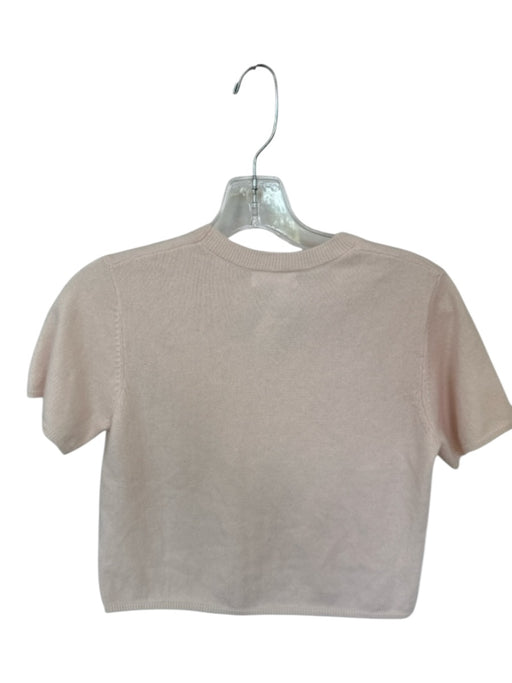 Sablyn Size XS Blush Pink Cashmere Short Sleeve Sweater Blush Pink / XS