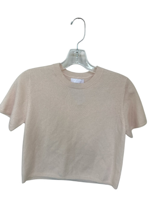 Sablyn Size XS Blush Pink Cashmere Short Sleeve Sweater Blush Pink / XS