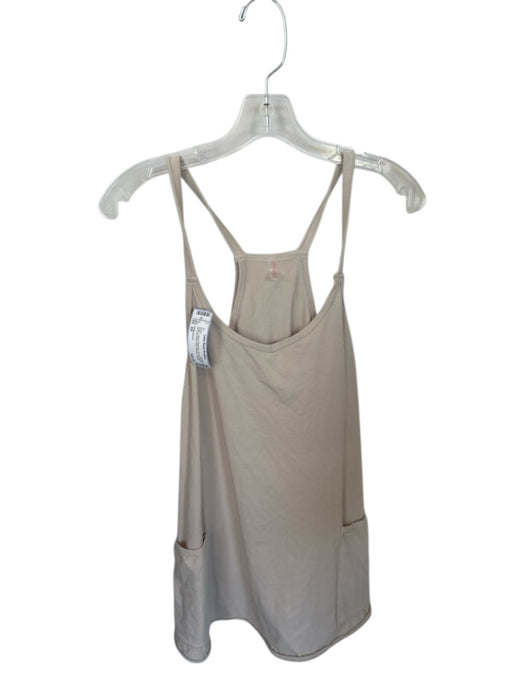 FP Movement Size XS Beige Cotton & Elastane Front Pockets back zip pocket Dress Beige / XS