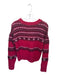 Scotch & Soda Size M Pink & Purple Acrylic & alpaca Crew Neck Geometric Sweater Pink & Purple / M