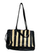 Jerome Dreyfuss Black & Cream Leather Top Handles Striped Long Strap Incl. Bag Black & Cream / M