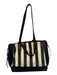 Jerome Dreyfuss Black & Cream Leather Top Handles Striped Long Strap Incl. Bag Black & Cream / M