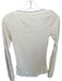 Scotch & Soda Size XS Cream Cotton Blend Ribbed Button Detail Long Sleeve Top Cream / XS