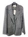 Lafayette 148 Size 16 Gray Wool Heathered One Button Blazer Jacket Gray / 16