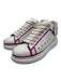 Alexander McQueen Shoe Size 39 White & Purple Leather Lace Up Platform Sneakers White & Purple / 39