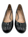 Tory Burch Shoe Size 9.5 Black Patent Leather Round Toe Wedge Sandals Black / 9.5