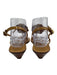 Tory Burch Shoe Size 8.5 Taupe & Bronze Leather Thong Strap Open Toe Sandals Taupe & Bronze / 8.5