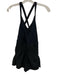FP Movement Size S Black Polyester Blend Athletic Strappy Sleeveless Romper Black / S