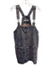 We The Free Size S Dark Wash & Pink Cotton Washed Overall Straps Pockets Dress Dark Wash & Pink / S