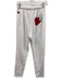 Aviator Nation Size M White & Red Polyester Blend Elastic Waist Heart Pants White & Red / M