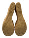 Jimmy Choo Shoe Size 41 Beige & Tan Leather & Cork Patent Shine Wedge Sandals Beige & Tan / 41