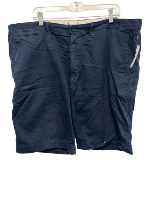 Polo Size 42 Navy Blue Cotton Solid Khakis Men's Shorts Navy Blue / 42