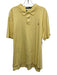 Polo Size XXL Yellow Cotton Solid Polo Men's Short Sleeve Yellow / XXL