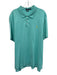 Polo Size XXL Teal Cotton Solid Polo Men's Short Sleeve Teal / XXL