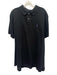 Polo Size XXL Black Cotton Solid Polo Men's Short Sleeve Black / XXL