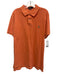 Polo Size XXL Orange Cotton Solid Polo Men's Short Sleeve Orange / XXL