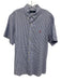 Ralph Lauren Size XL Blue & White Cotton Blend Gingham Button Up Short Sleeve Blue & White / XL