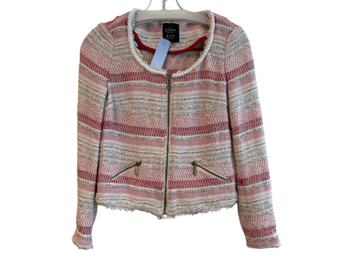 Zara Trafaluc Size XS Red & Multi No Fabric Tag Round Neck Long Sleeve Jacket Red & Multi / XS