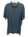 Vuori Size Est XXL Blue Synthetic Heathered Athletic Polo Men's Short Sleeve Blue / Est XXL