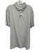 Vuori Size Est XXL Gray Synthetic Solid Athletic Polo Men's Short Sleeve Gray / Est XXL