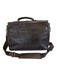 Coach Dark Brown Leather Solid Satchel Men's Bag Dark Brown