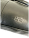 Boss Black Leather Pebbled Satchel Men's Bag Black