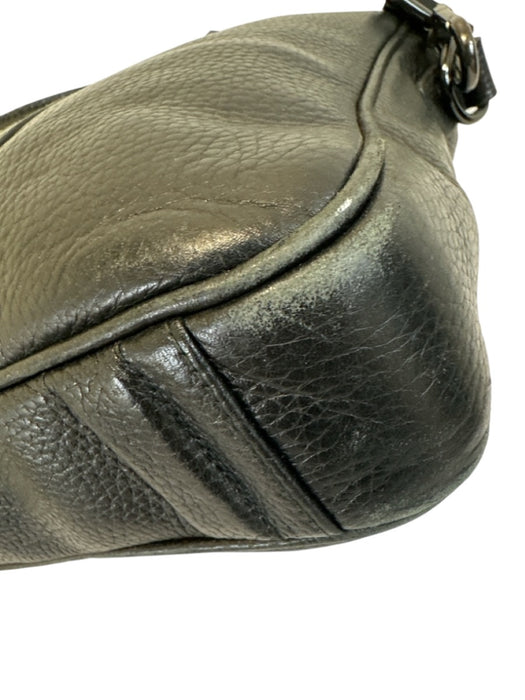 Boss Black Leather Pebbled Satchel Men's Bag Black