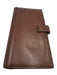 Tumi AS IS Brown Leather Solid Card Holder Men's Accessories Brown