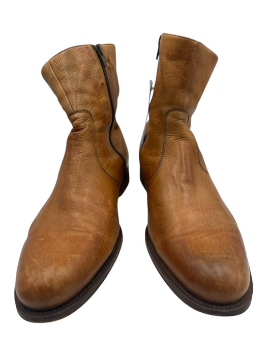 Magnanni Shoe Size 10.5 Brown Leather Solid Boot Men's Shoes Brown / 10.5