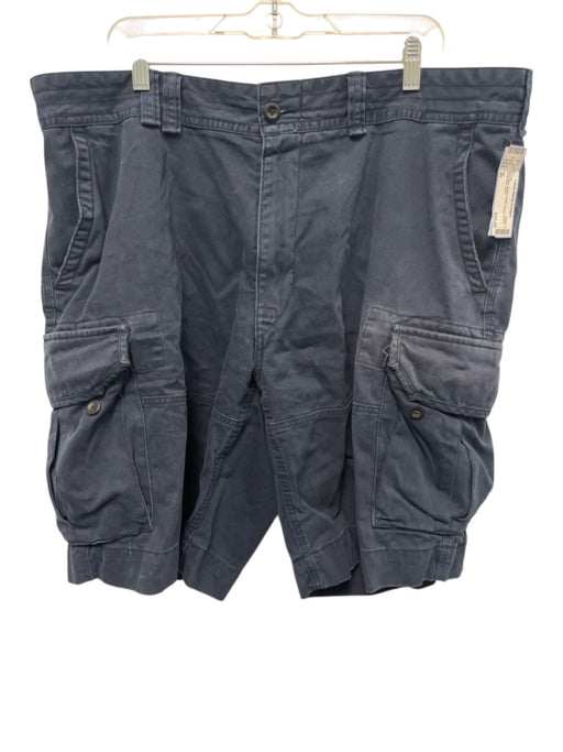 Polo Size 40 Navy Blue Cotton Solid Men's Shorts Navy Blue / 40
