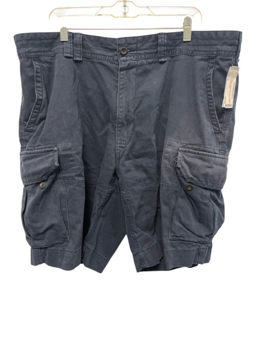 Polo Size 40 Navy Blue Cotton Solid Men's Shorts Navy Blue / 40