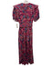Farm Rio Size XXS Pink, Purple, Blue Lyocell blend Button V Neck Belted Jumpsuit Pink, Purple, Blue / XXS